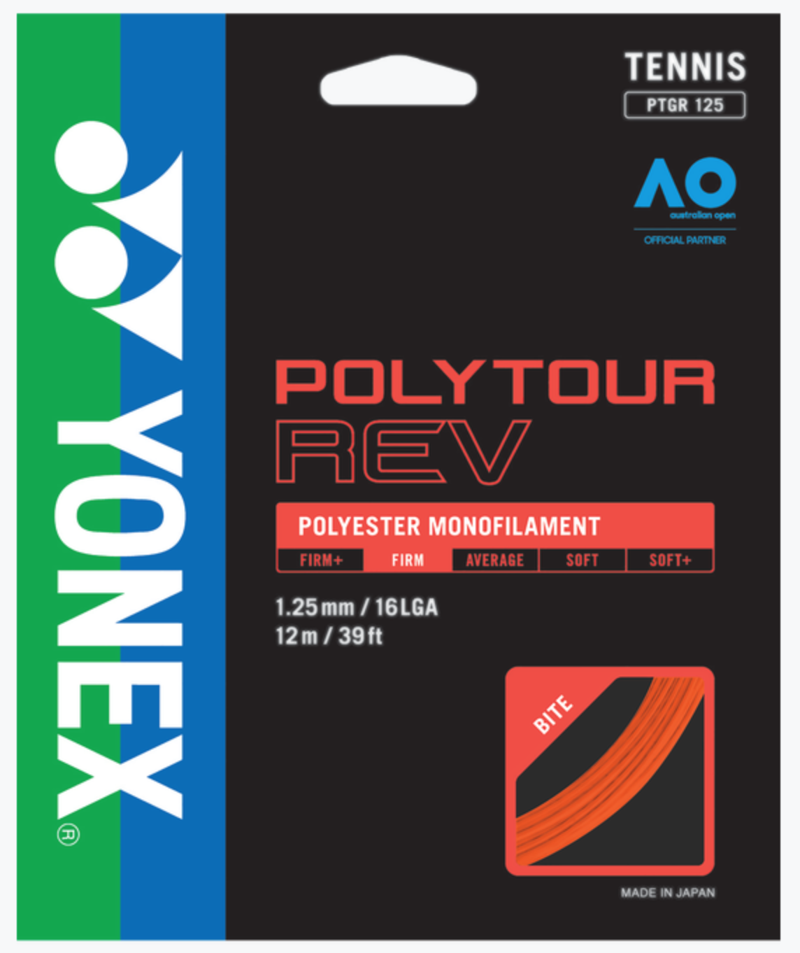 Yonex PolyTour Rev 1.25mm Tennis String