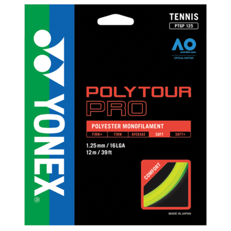 Yonex PolyTour Pro 1.25mm Yellow Tennis String