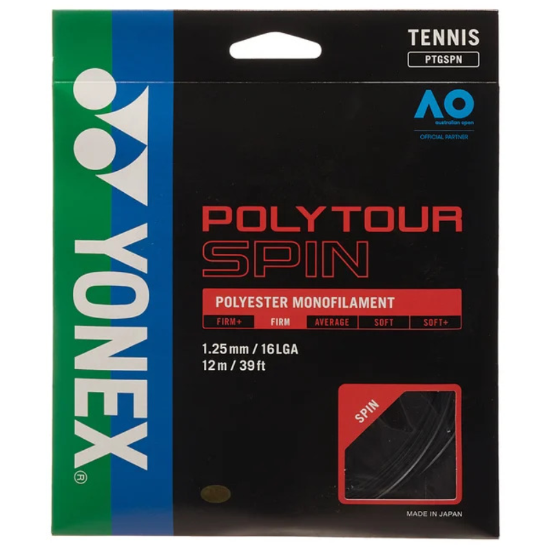 Yonex Poly Tour Spin 1.25mm Tennis String