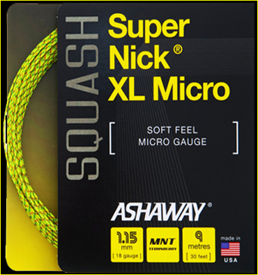 Ashaway SuperNick XL Micro 17g Squash String